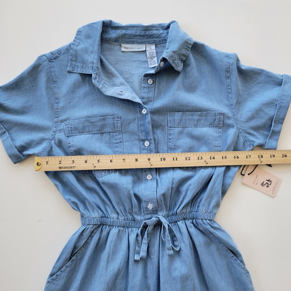 Sincerely Jules | Chambray Button Front Jumpsuit … - image 7